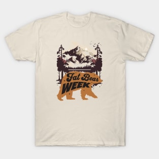 Fat Bear Week Forest Scene T-Shirt